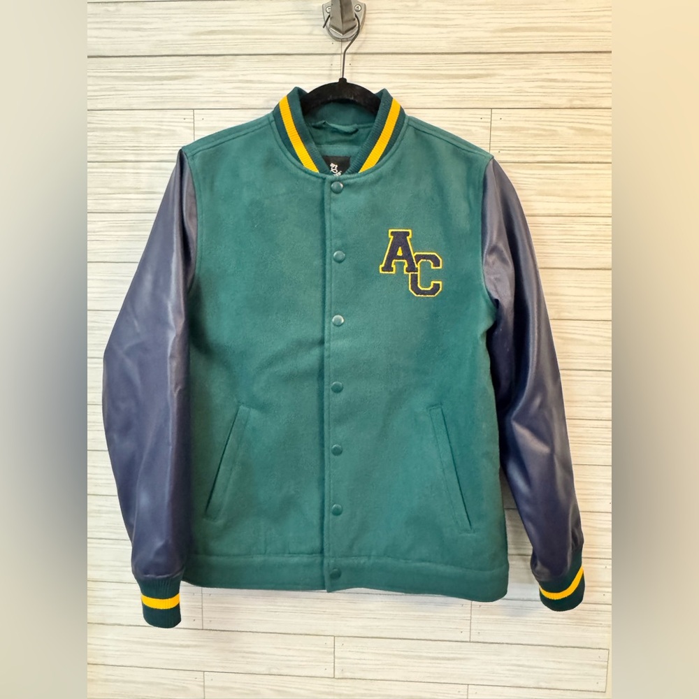 Art Class Teal and Navy Varsity Jacket